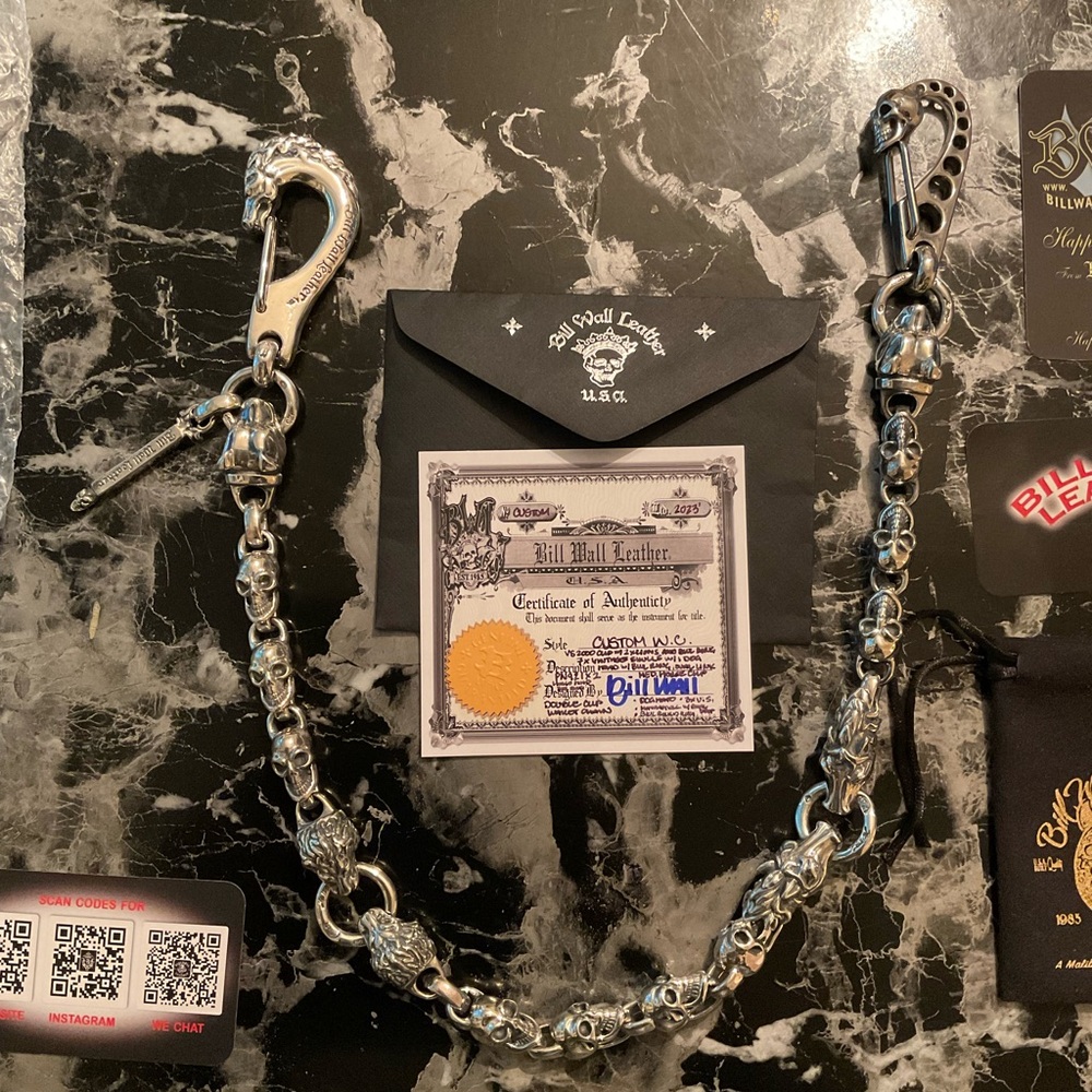 Bill Wall Leather BWL wallet chain